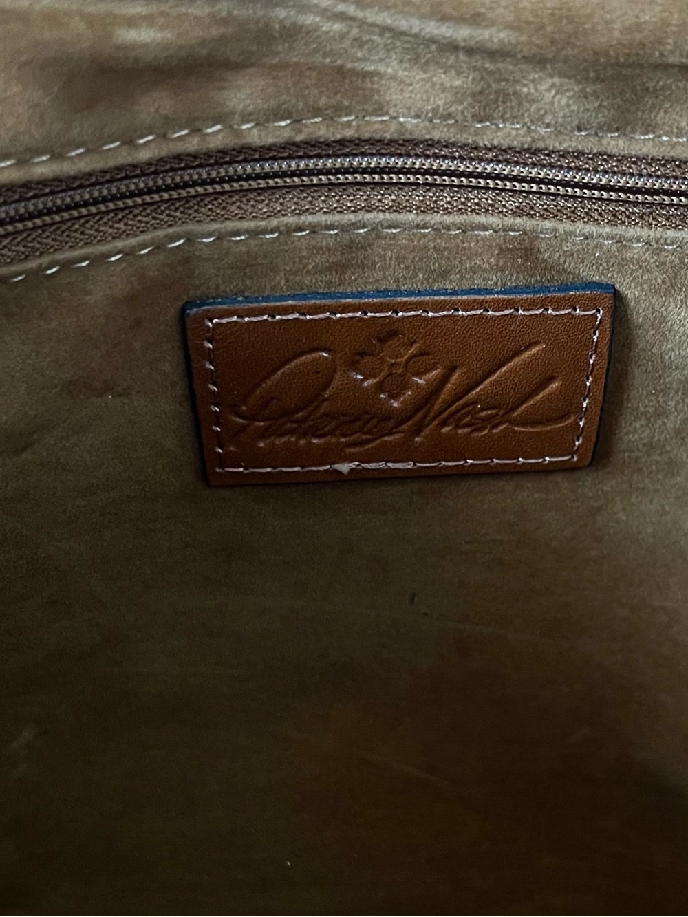 Patricia Nash Leather satchel with top handle and detachable crossbody - Picture 10 of 10